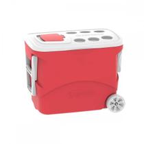 Caixa Termica Soprano Tropical Com Roda 50L Vermelha 09000.0033.17