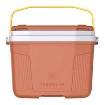 Caixa Termica Suv 32 Litros Marrom C/ Amarelo Termolar Caixa Termica Suv 32 Litros Marrom C/ Amarelo Termolar