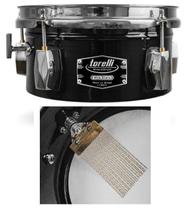 Caixa Timbalito Torelli Wire Snare Preta 8x4 TCM28PR alumínio com caneca para fixação em holders Caixa Timbalito Torelli Wire Snare Preta 8x4 TCM28PR alumínio com caneca para fixação em holders