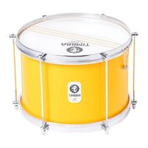 Caixa timbra malacacheta 12x20cm amarelo c/aro cromado pele leitosa 6af