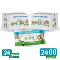 Caixa Toalha Umedecida Turma da Natureza 24 Pacotes - Total 2400 Unidades