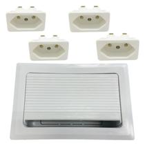Caixa tomada de mesa + 4 modulos Caixa tomada de mesa + 4 modulos