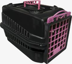 Caixa Transporte Black N.1 Gato Cachorro Cães Pequenos Rosa - Mec Pet