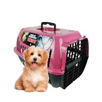 Caixa Transporte Cachorro e Gato Pequeno Porte Brinqpet N1