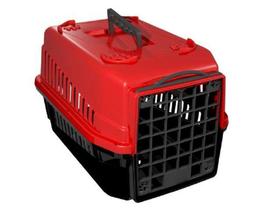 Caixa Transporte Cães E Gatos Mec Pet Nº3 Podyum - Vermelha - Met Pet