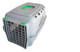 Caixa Transporte Falcon Neon Aço Para Cães E Gatos N.3 Verde