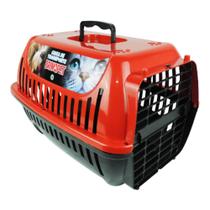 Caixa Transporte Pet N2 Para Cachorros Pequenos E Gatos Porta 4 Travas