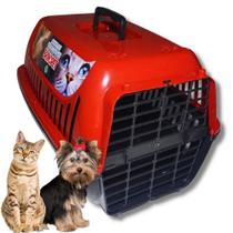 Caixa Transporte Pet Para Cachorros Pequenos E Gatos Porta 4 Travas - Brinqpet