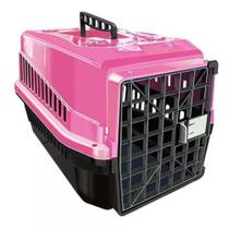 Caixa Transporte Suporta Até 5kg Cachorro Gato Filhote Rosa