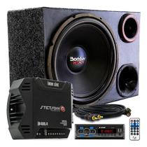 Caixa Trio 15 Bomber Detoner +radio Bluetooth+modulo Stetsom