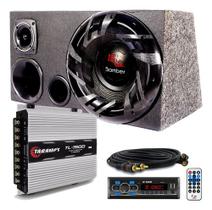 Caixa Trio Bomber Upgrade + Radio Bluetooth + Modulo Taramps