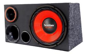 Caixa Trio Carro Som Automotivo Sub Bomber Detoner Vermelho