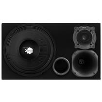 Caixa Trio Completa 440W RMS Woofer Shutt Xplode 12 Polegadas + Driver + Super Tweeter + Corneta