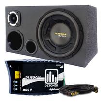 Caixa Trio Completa Detoner Cara Preta + Modulo Digital