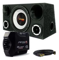 Caixa Trio Completa Sub 12 Detoner Bass+ 2 Driver + 2 Tweete