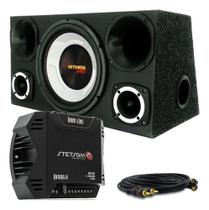 Caixa Trio Completa Sub 12 Detoner Bass 400 + Módulo Stetsom