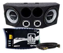 Caixa Trio Dupla Pioneer 12 Pol + Módulo Amplifi Digital
