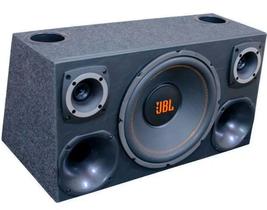 Caixa Trio Dupla Subwoofer JBL Selenium Grave Medio Agudo