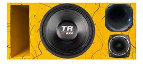 Caixa trio duto régua alto falante triton tr 620 tweeter compet cores