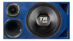 Caixa trio duto régua alto falante triton tr 620 tweeter compet cores Caixa trio duto régua alto falante triton tr 620 tweeter compet cores