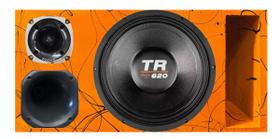 Caixa trio duto régua alto falante triton tr 620 unlike 500 cores