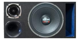 Caixa trio duto régua colorido alto falante etm iron 1k4 unlike 500