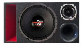 Caixa trio duto régua colorido alto falante hard power hp 550 unlike 500