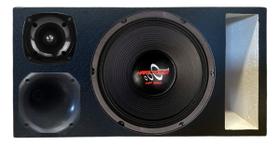 Caixa trio duto regua colorido alto falante hard power hp 750 unlike 400