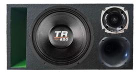Caixa trio duto régua colorido médio grave triton tr 620 unlike 500 módulo taramps