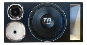 Caixa trio duto régua colorido médio grave triton tr 850 4 ohms unlike 500 cor:branco