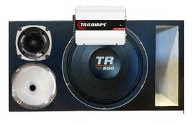 CAIXA TRIO DUTO RÉGUA DUTO COLORIDO TR 850 4 OHMS UNLIKE 500 + MÓDULO DS800x 4 COR:BRANCA