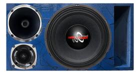 Caixa trio duto régua médio grave hard power hp 750 corneta 1425 cores módulo taramps