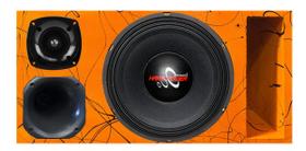 Caixa trio duto régua médio grave hard power hp 750 unlike 400 cores módulo taramps