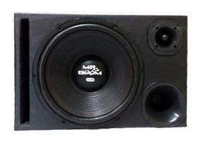 Caixa Trio Duto Reto 15 Polegadas Mr. Boom 640Watts RMS