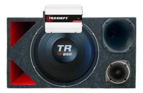 CAIXA TRIO DUTO TRIANGULO 850 4 OHMS COMPET+ MÓDULO DS800x 4 COR:VERMELHO CAIXA TRIO DUTO TRIANGULO 850 4 OHMS COMPET+ MÓDULO DS800x 4 COR:VERMELHO