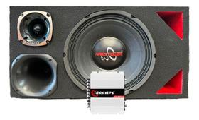 Caixa trio duto triangulo alto falante hard power hp 750 módulo taramps 400w Caixa trio duto triangulo alto falante hard power hp 750 módulo taramps 400w