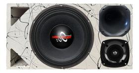 Caixa trio duto triângulo alto falante hard power hp 750 unlike 400 cores