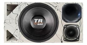 Caixa trio duto triângulo alto falante triton tr 620 tweeter compet cores
