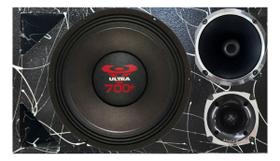Caixa trio duto triângulo alto falante ultravox ultra 700 corneta 1425 preta
