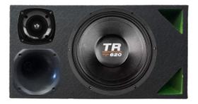 Caixa trio duto triângulo colorido alto falante triton tr 620 unlike 400