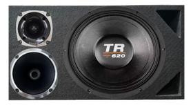 Caixa trio duto triângulo colorido alto falante triton tr620 corneta 1425 Caixa trio duto triângulo colorido alto falante triton tr620 corneta 1425
