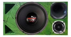 Caixa trio duto triangulo médio grave hard power hp 550 unlike 500 cores módulo taramps