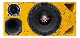 Caixa trio duto triangulo médio grave hard power hp 750 unlike 500 cores módulo taramps