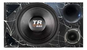 Caixa trio duto triangulo médio grave triton tr 620 compet cores módulo taramps