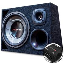 Caixa Trio Falante Sub Pioneer Modulo Amplificador Stetsom