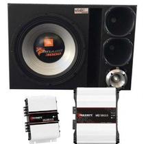 Caixa Trio Jbl Tornado 15swt3000 15 Pol + 2 D250x + St400 + Módulos Taramps - ViniSound