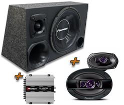 Caixa Trio Pioneer 12 + 6x9 Pioneer + Modulo Tl 1500 Taramps Caixa Trio Pioneer 12 + 6x9 Pioneer + Modulo Tl 1500 Taramps