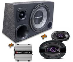 Caixa Trio Pioneer + 6x9 Pioneer + Modulo Tl 1500 Taramps Caixa Trio Pioneer + 6x9 Pioneer + Modulo Tl 1500 Taramps