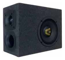 Caixa trio slim alto falante compet woofer 8 pol 200w seco 4 ohms