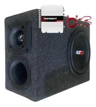 Caixa trio slim subwoofer etm erp 8 250w 4 ohms compet complet
